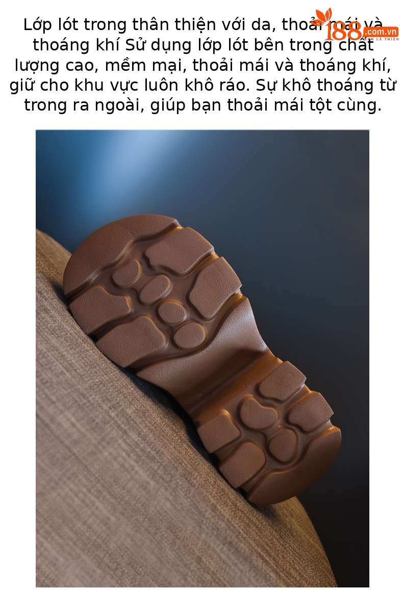 Giày lười nữ đế xuồng cao platform phong cách JK preppy thanh lịch, đế dày — nâu chi tiết 9