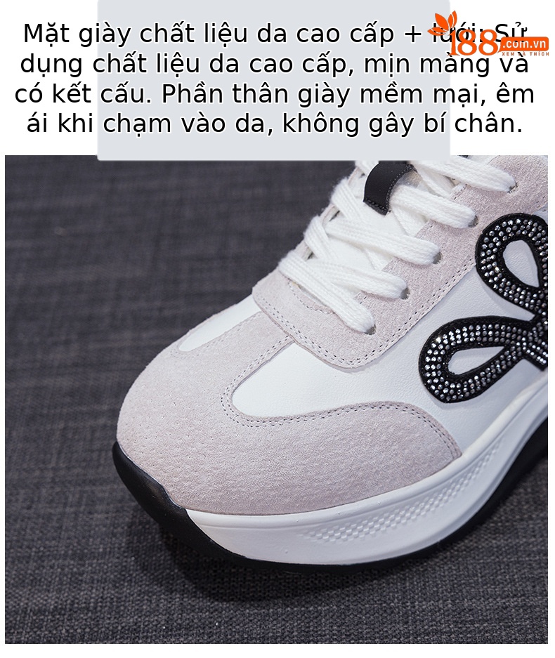 Giày sneaker nữ đế dày phong cách Đức da thật phối màu thời trang tăng chiều cao — M2922 màu vàng, M 2922m màu chi tiết 7
