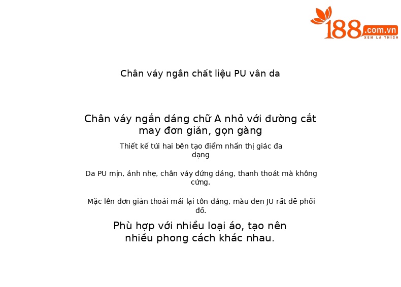 Váy chân váy bút chì da PU nữ cạp cao, đinh tán kim loại, dáng chữ A chống lộ — đen chi tiết 3