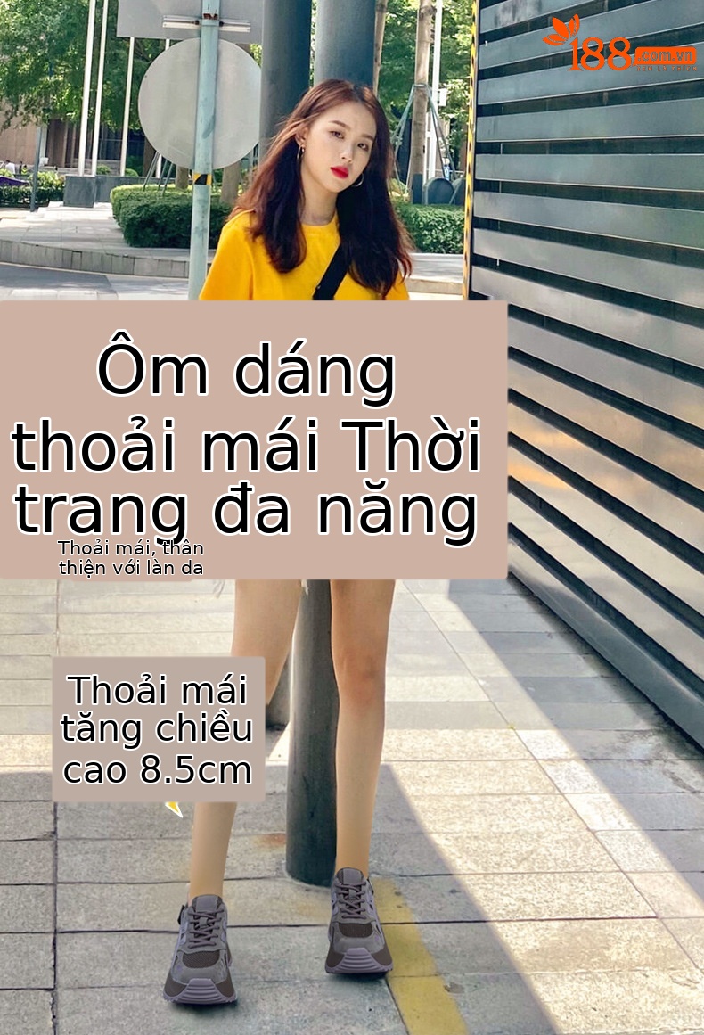 Giày sneaker nữ đế dày phong cách retro dành cho người dáng nhỏ, giày dad hot trend thu 2026, tăng chiều cao — M2933-1 màu xám đính kim cương, M2933 màu đen, M2933 màu nâu, M2933-1 màu đen đính kim cương chi tiết 1