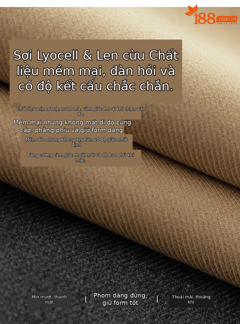 Chân váy midi xẻ tà dáng suông chất len Tencel xám đậm — Màu thẻ chi tiết 6