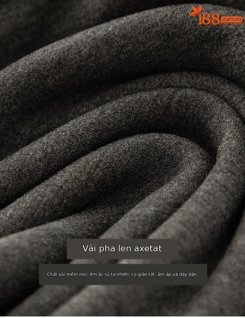 Bộ đồ thể thao nữ hai mảnh giả cashmere mũ trùm dáng rộng phong cách Hàn Quốc — Màu xám (bộ hai món) chi tiết 1