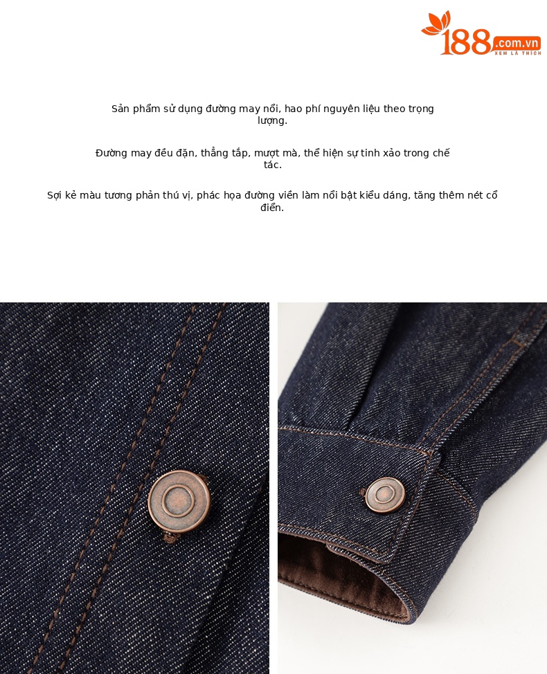 Áo sơ mi denim lông cừu Xinge dáng rộng nữ mùa đông phong cách muối — màu xanh denim chi tiết 18