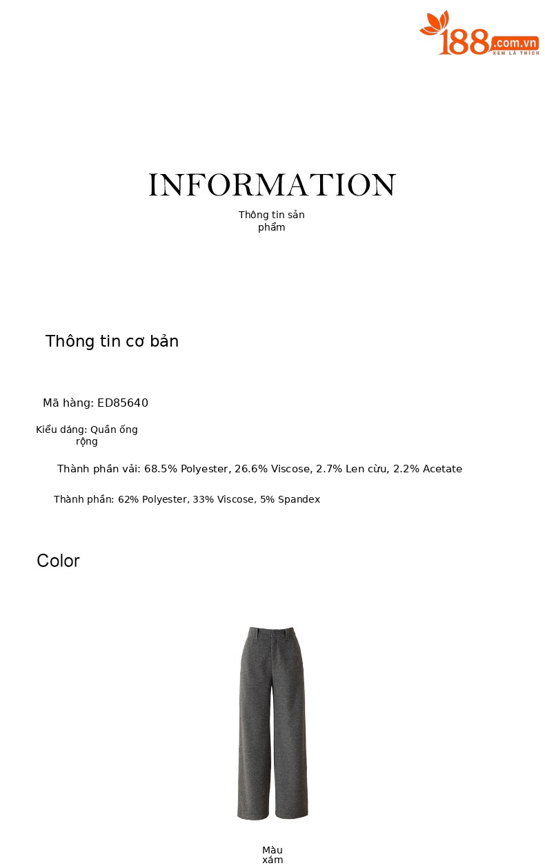 Quần tây nữ dệt kim len acetate Xinge dáng suông ống đứng, chất liệu dày dặn mùa thu đông — màu xám chi tiết 8