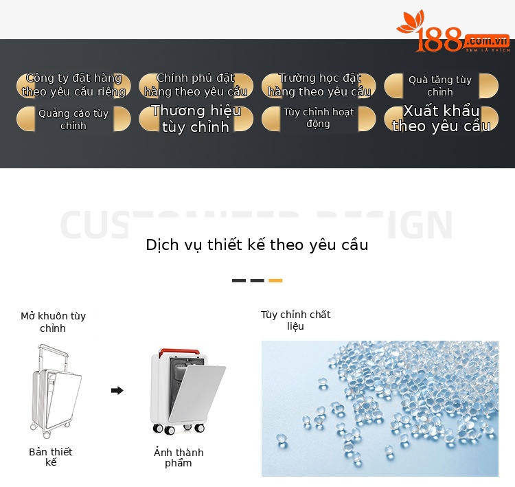 Bộ vali kéo PP ba chiếc 20/24/28 inch nhẹ bền, mở rộng dung tích — màu đen, xám chi tiết 2