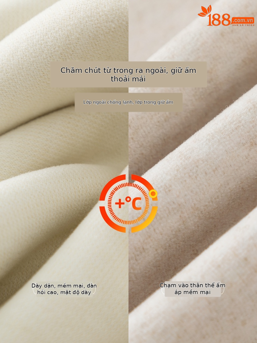 Quần ống rộng nữ cạp cao dáng suông chất Tencel Modal len lót lông cừu — màu tím