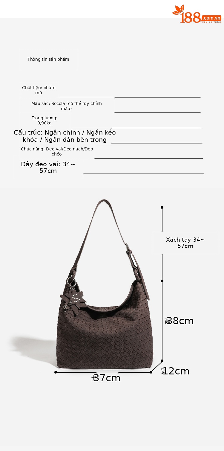 Túi tote dệt tay cỡ lớn mùa thu đông, phong cách đơn giản, đeo chéo hoặc đeo nách, phối đồ vintage chi tiết 10