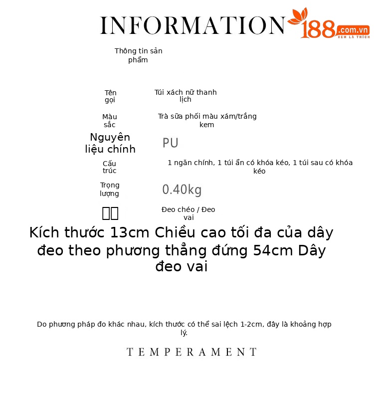 Túi đeo chéo nữ dây xích phong cách thường ngày mùa thu đông 2024 chi tiết 3