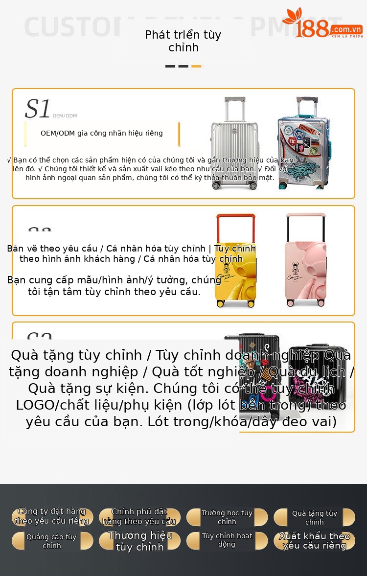 Vali kéo nữ 20 inch cao cấp mở phía trước, chất liệu PC Covestro Đức — Màu đen cao cấp, Trắng, củ sen hồng, màu xám chi tiết 10