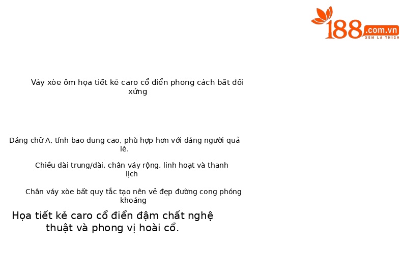 Váy len kẻ sọc bất đối xứng eo cao dáng chữ A dài vừa phải — lưới chi tiết 6