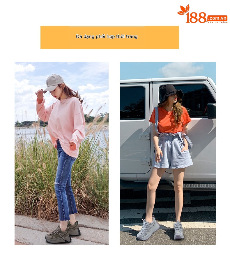 Giày sneaker nữ đế dày phong cách Forrest Gump xuân 2026 — M2927-1 màu mơ nhung lót lông, M2927-1 plus nhung màu xám, M2927-1 plus nhung kaki, M2927 màu khaki đơn chi tiết 6