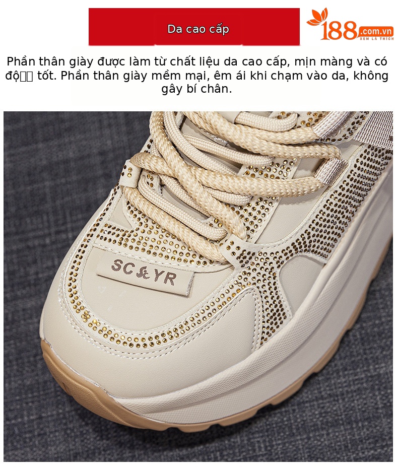 Giày sneaker nữ đế dày phong cách Forrest Gump xuân 2026 — M2927-1 màu mơ nhung lót lông, M2927-1 plus nhung màu xám, M2927-1 plus nhung kaki, M2927 màu khaki đơn chi tiết 7