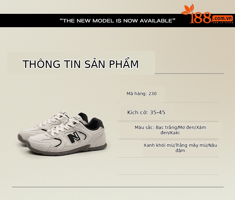 Giày sneaker nữ chạy bộ mesh thoáng khí phong cách retro đa năng — 230 quả mơ đen chi tiết 10