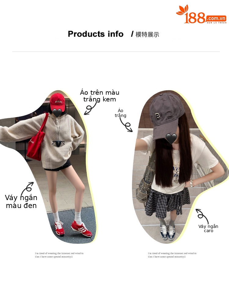 Giày sneaker nữ đế dày phong cách retro cổ điển, tăng chiều cao nhẹ, thoáng khí — xanh lam, màu đỏ chi tiết 2