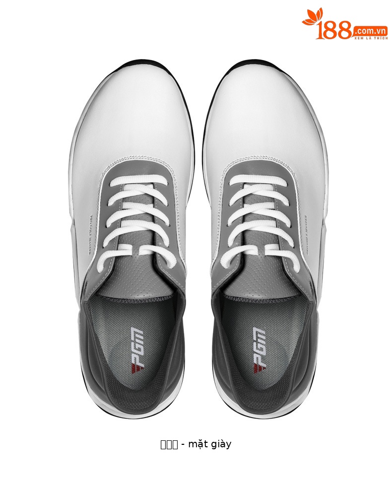 Giày golf PGM nam đế đệm lò xo chống trượt thoáng khí mùa hè — Snow Shadow Grey [phần trên chống thấm nước/lò xo đệm/chân chống trượt đã được cấp bằng sáng chế] XZ439 chi tiết 23