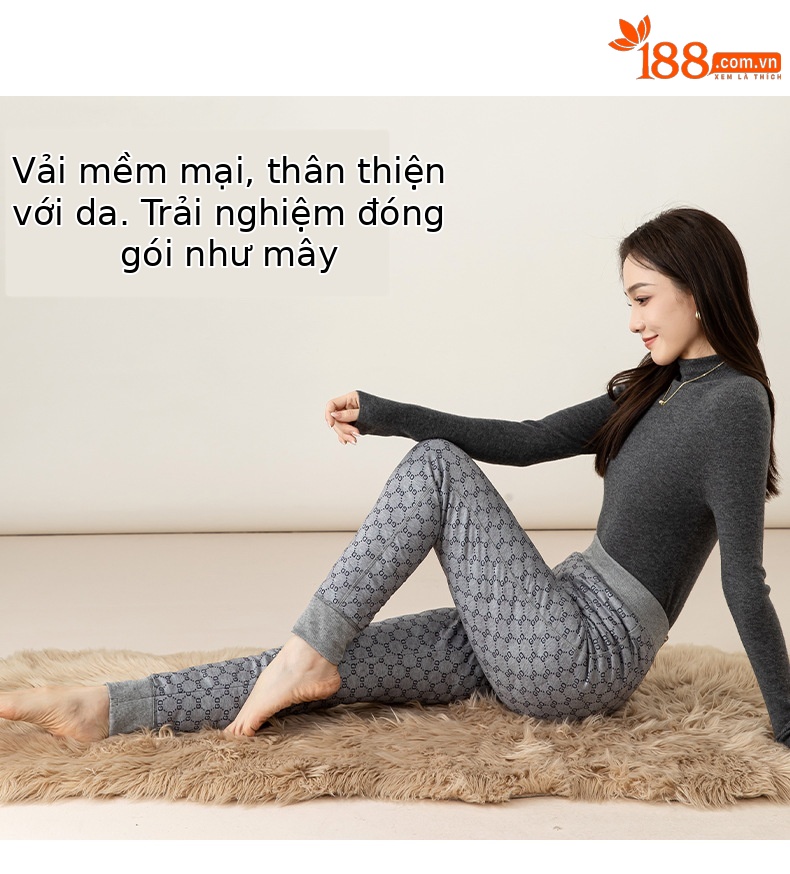 Quần lông vũ nữ Xinge lót lông cừu dày dặn chống lạnh — lưới chi tiết 7