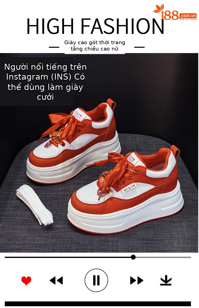 Giày sneaker nữ đế dày phong cách thể thao mùa thu 2025 — M 2973m màu, M2973 màu đen, M2973 màu đỏ chi tiết 5