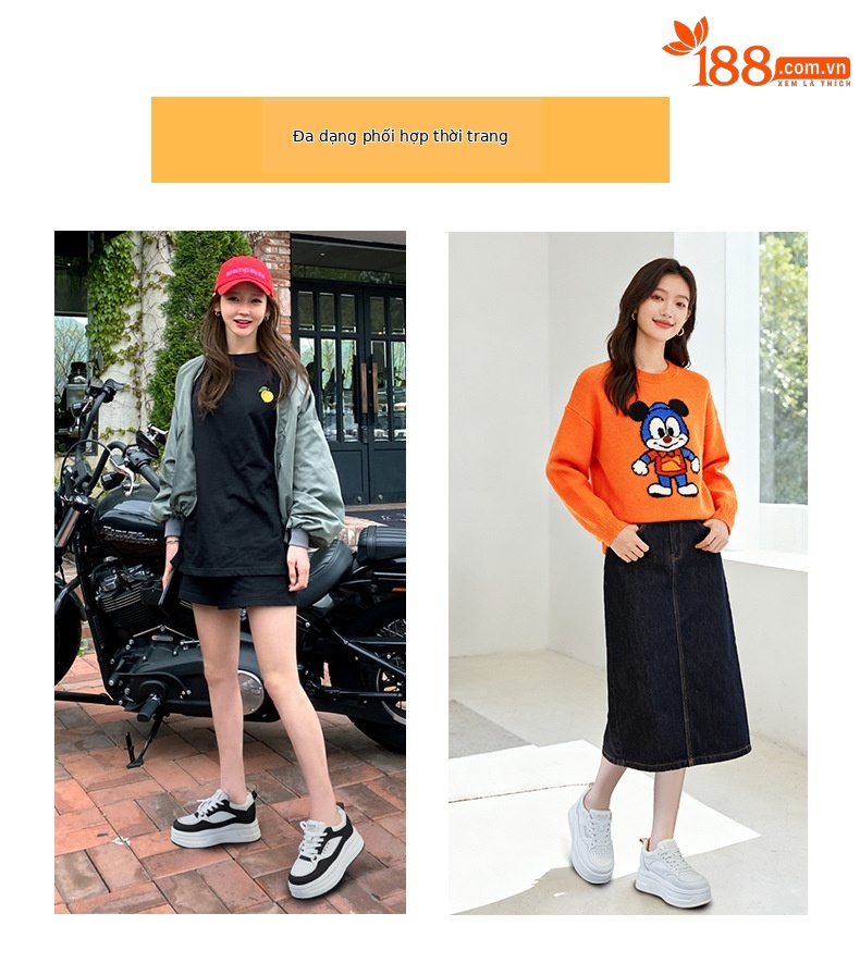 Giày sneaker nữ đế dày phong cách thể thao mùa thu 2025 — M 2973m màu, M2973 màu đen, M2973 màu đỏ chi tiết 6