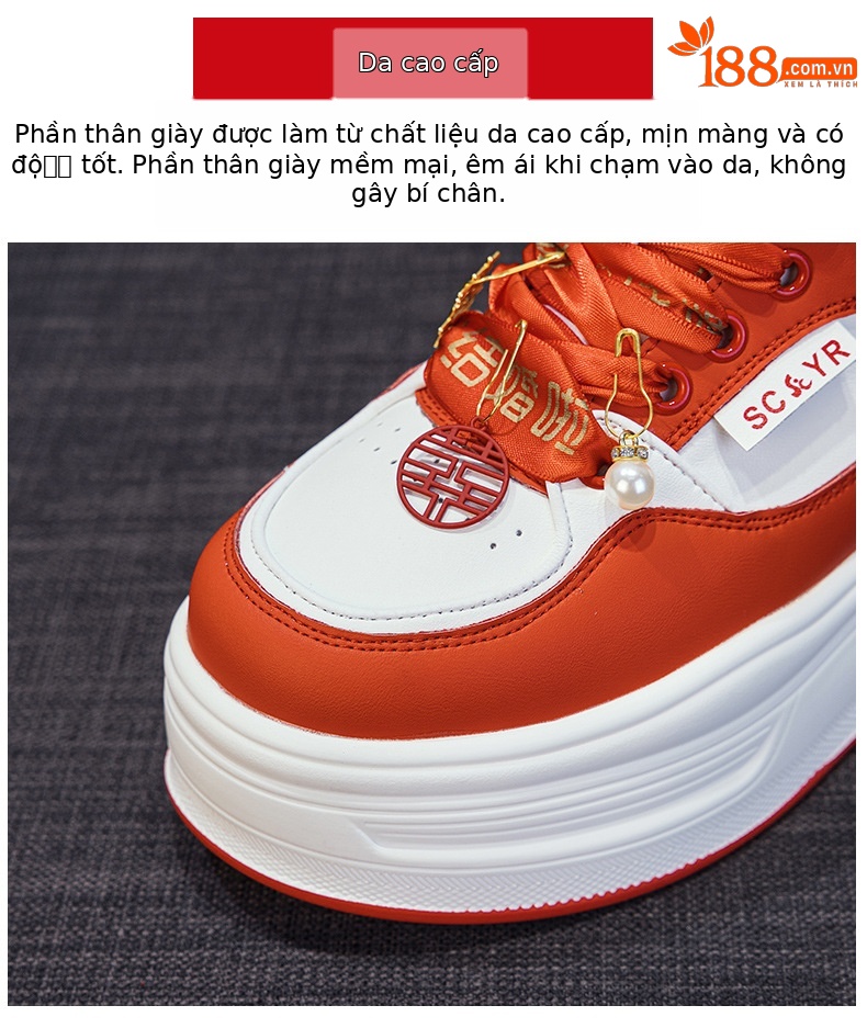 Giày sneaker nữ đế dày phong cách thể thao mùa thu 2025 — M 2973m màu, M2973 màu đen, M2973 màu đỏ chi tiết 7
