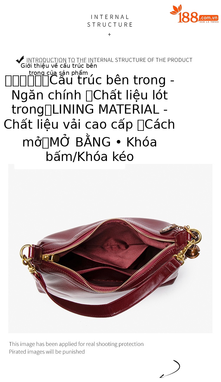Túi tote nữ đi làm chất liệu retro dung tích lớn đeo vai đa năng xuân hè 2026 chi tiết 8