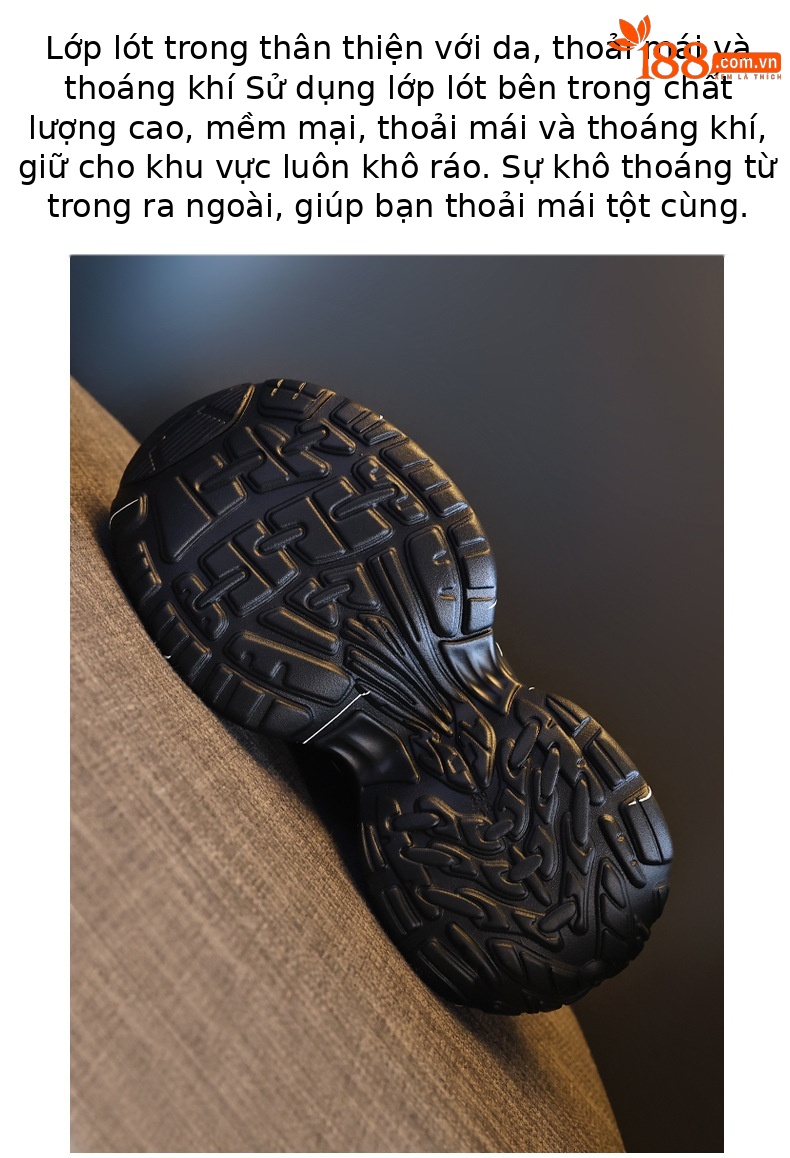 Giày thể thao nữ đế dày nâng chiều cao phong cách thời trang — màu đen chi tiết 9