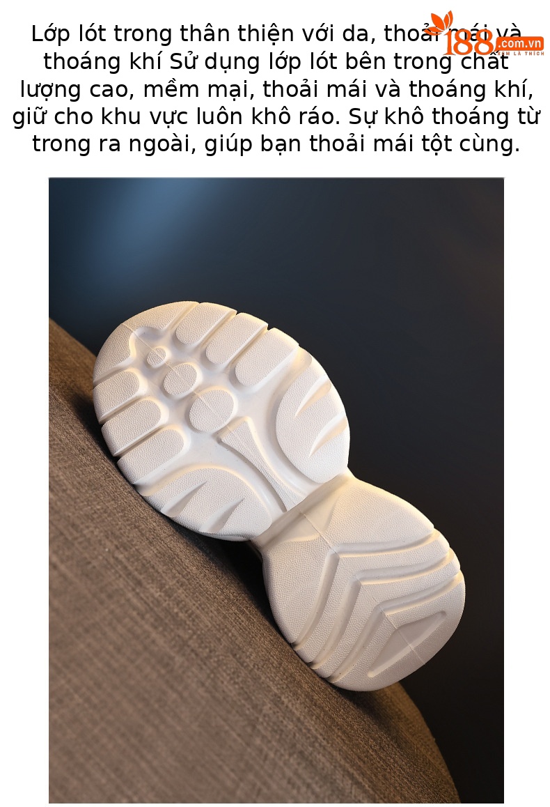 Giày thể thao nữ đế dày đính đá platform siêu mềm — màu đen chi tiết 8