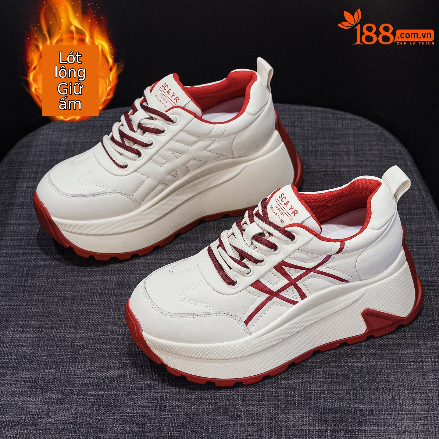 Giày sneaker nữ đế dày chunky phong cách bánh mì tăng chiều cao — M2971-1 màu mơ nhân nhung, M2971 Đỏ Một Lớp, M2971 Đen Một Lớp, M2971 màu mơ, một lớp lót