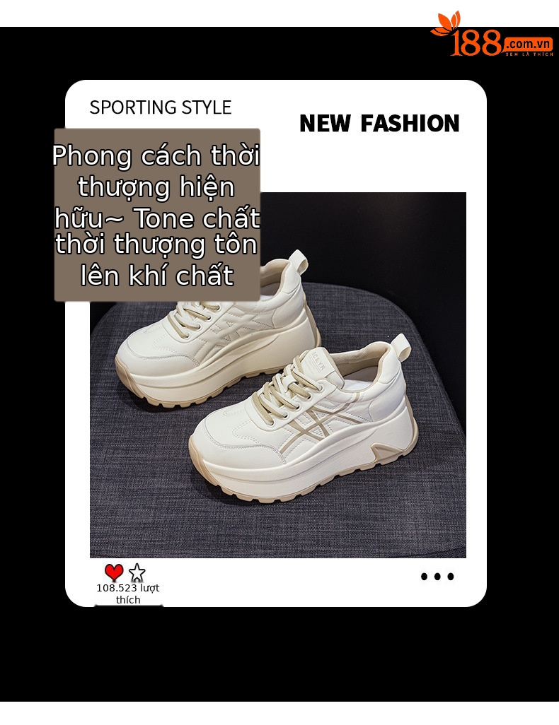 Giày sneaker nữ đế dày chunky phong cách bánh mì tăng chiều cao — M2971-1 màu mơ nhân nhung, M2971 Đỏ Một Lớp, M2971 Đen Một Lớp, M2971 màu mơ, một lớp lót chi tiết 3