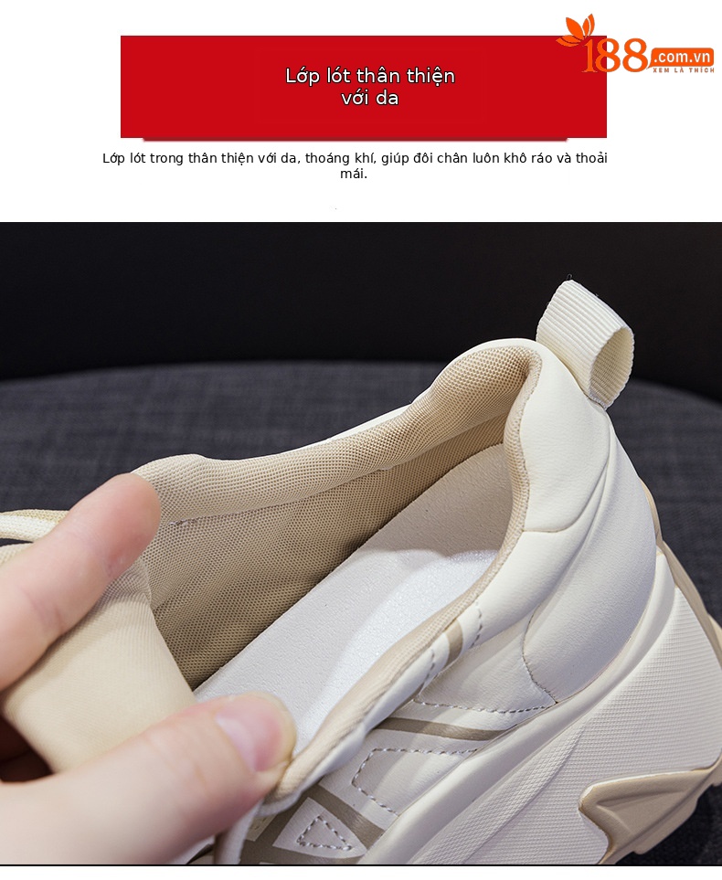 Giày sneaker nữ đế dày chunky phong cách bánh mì tăng chiều cao — M2971-1 màu mơ nhân nhung, M2971 Đỏ Một Lớp, M2971 Đen Một Lớp, M2971 màu mơ, một lớp lót chi tiết 8