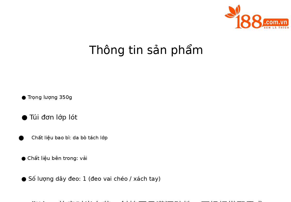 Túi tote da bò thật cao cấp đeo vai chéo nữ — màu đen đậm chi tiết 4