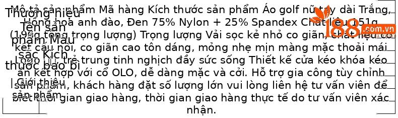 Áo thun golf nữ dài tay ôm sát vải co giãn cao — Tay áo dài màu đen [kết cấu dọc/vải co giãn cao/vừa vặn] YF842 chi tiết 1