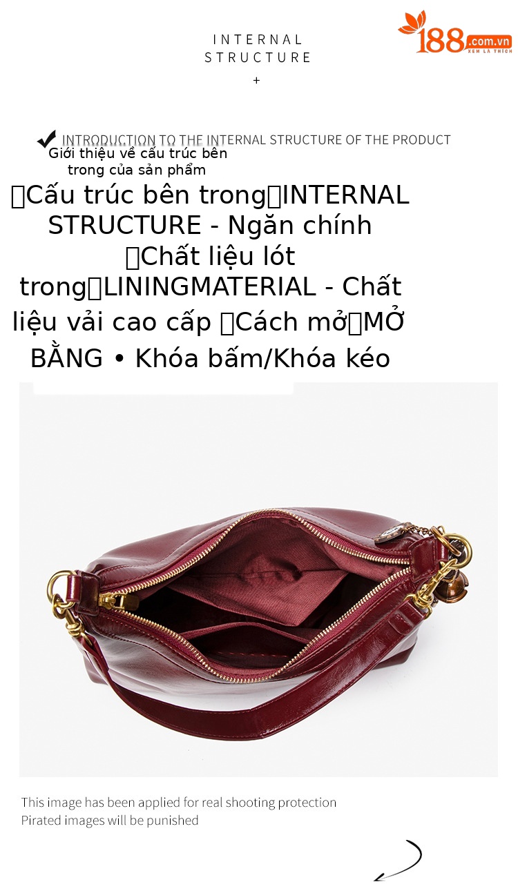 Túi tote nữ chất liệu retro dung tích lớn, phong cách thường ngày, đeo vai đi làm chi tiết 8