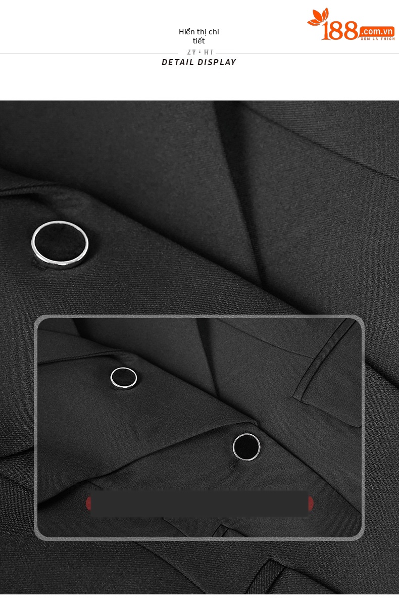 Áo blazer nữ công sở ôm eo, vest phỏng vấn tay dài màu đen — màu đen chi tiết 1
