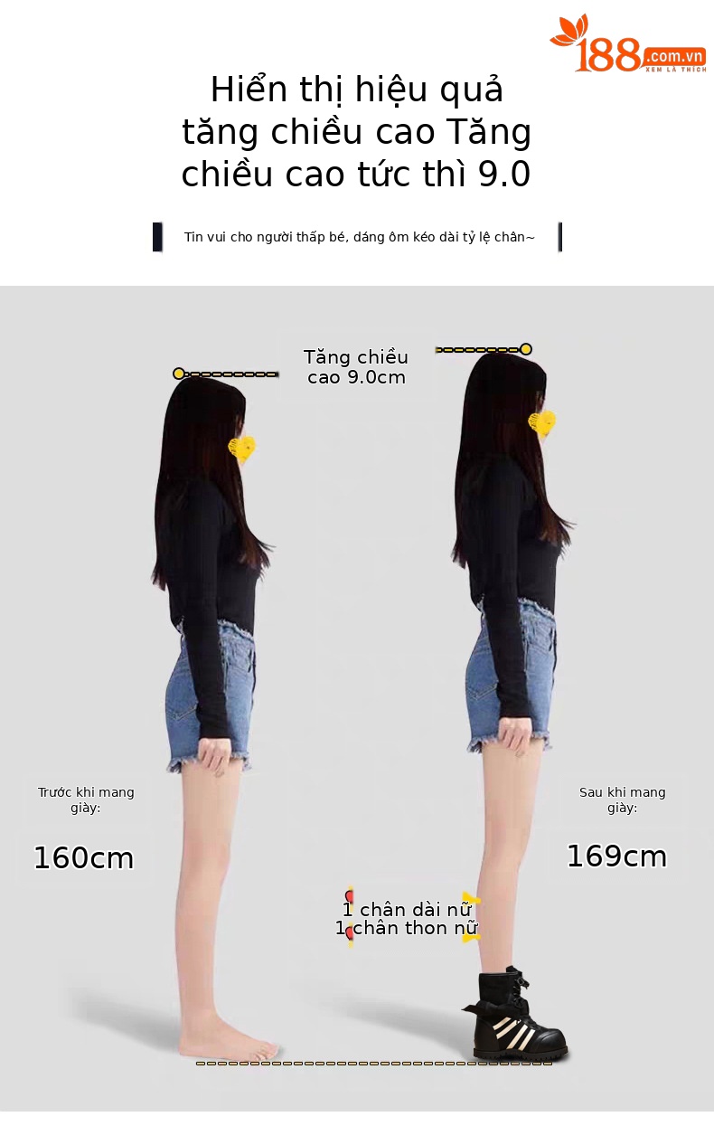 Boot nữ đế dày nâng chiều cao phong cách retro Anh Quốc — màu nâu chi tiết 4