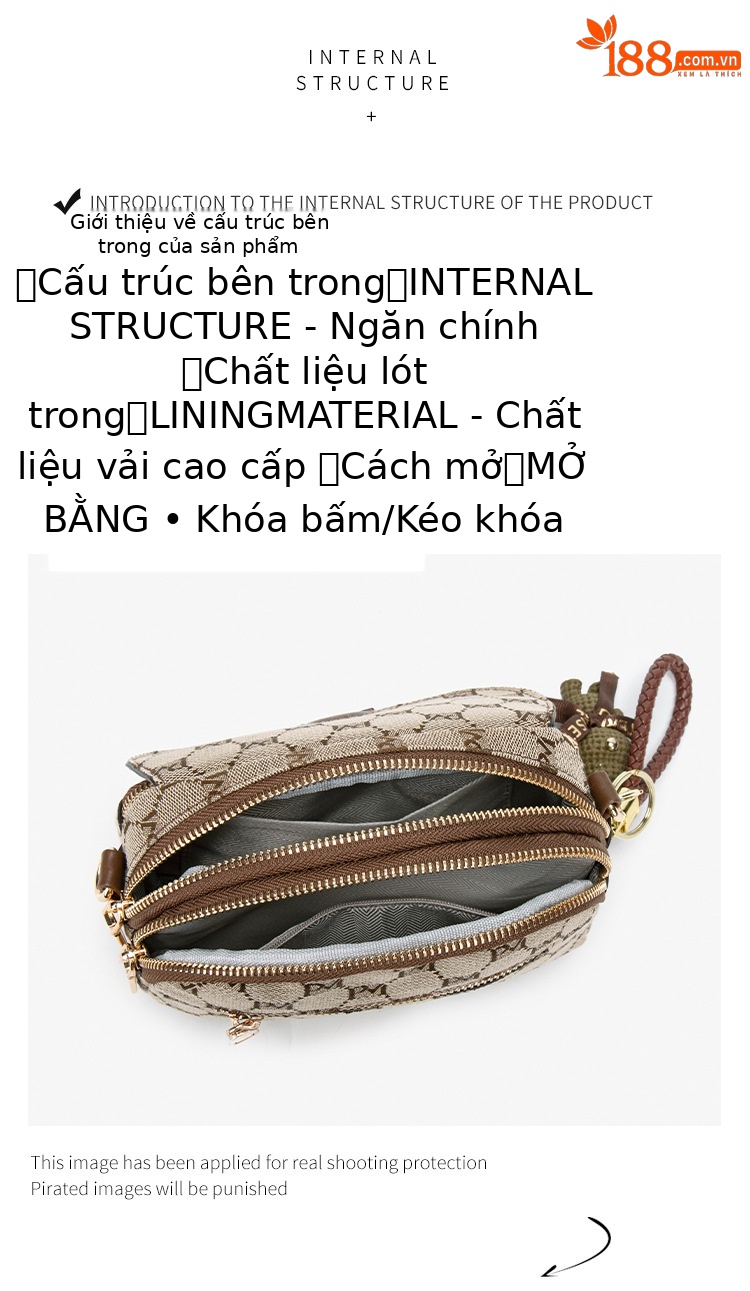 Túi đeo chéo nữ xuân hè 2026 phong cách lười biếng, chất liệu cao cấp nhẹ nhàng, thiết kế đơn vai độc đáo chi tiết 8