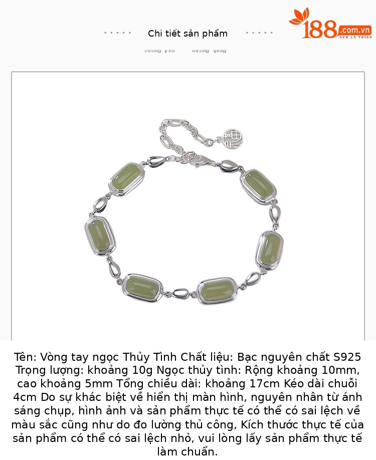 Vòng tay bạc S925 đính ngọc Hetian tự nhiên hình yên ngựa giọt nước phước lành — Một mảnh chi tiết 2