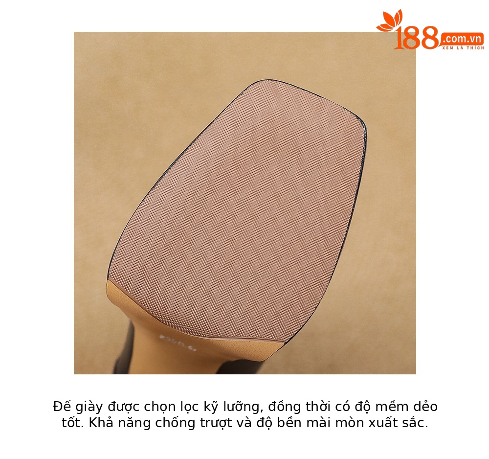 Boot nữ cổ thấp mũi vuông gót vuông cao 9 cm, đế platform, lót nhung ấm mùa thu đông — Lớp lót nhung đen chi tiết 22