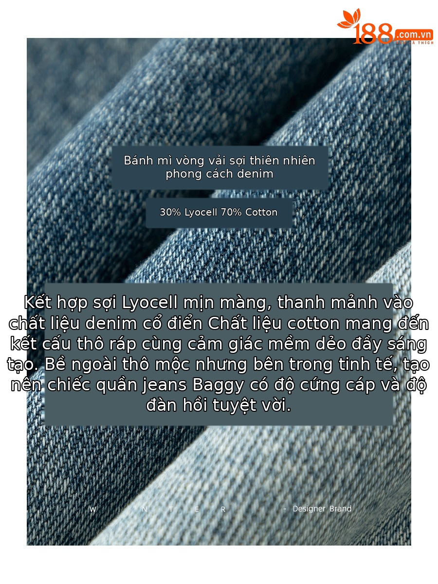 Áo khoác denim lót lông cừu dày dáng rộng cho nữ mùa thu đông — màu xanh gradient