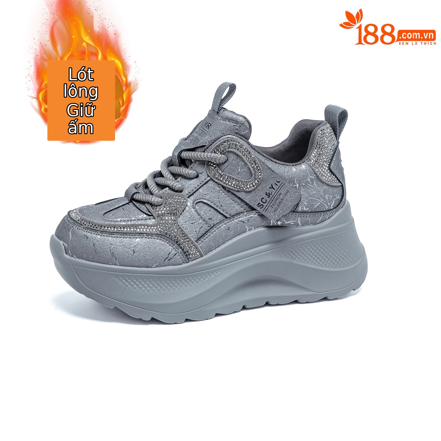 Giày sneaker nữ đế dày phong cách cổ điển Forrest Gump, thời trang đa năng, phù hợp mọi dáng người — M2975 đơn màu xám, M2975-1 plus nhung xám, M2975 lớp lót đơn màu be, M2975-1 plus nhung màu be