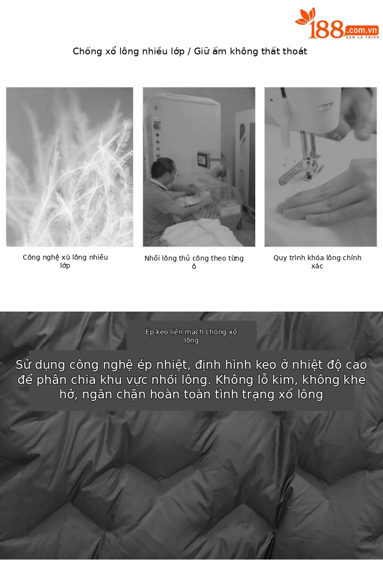 Áo khoác len cardigan nữ lót lông vũ trắng 90% dày dặn mùa đông — mã não màu xám chi tiết 5