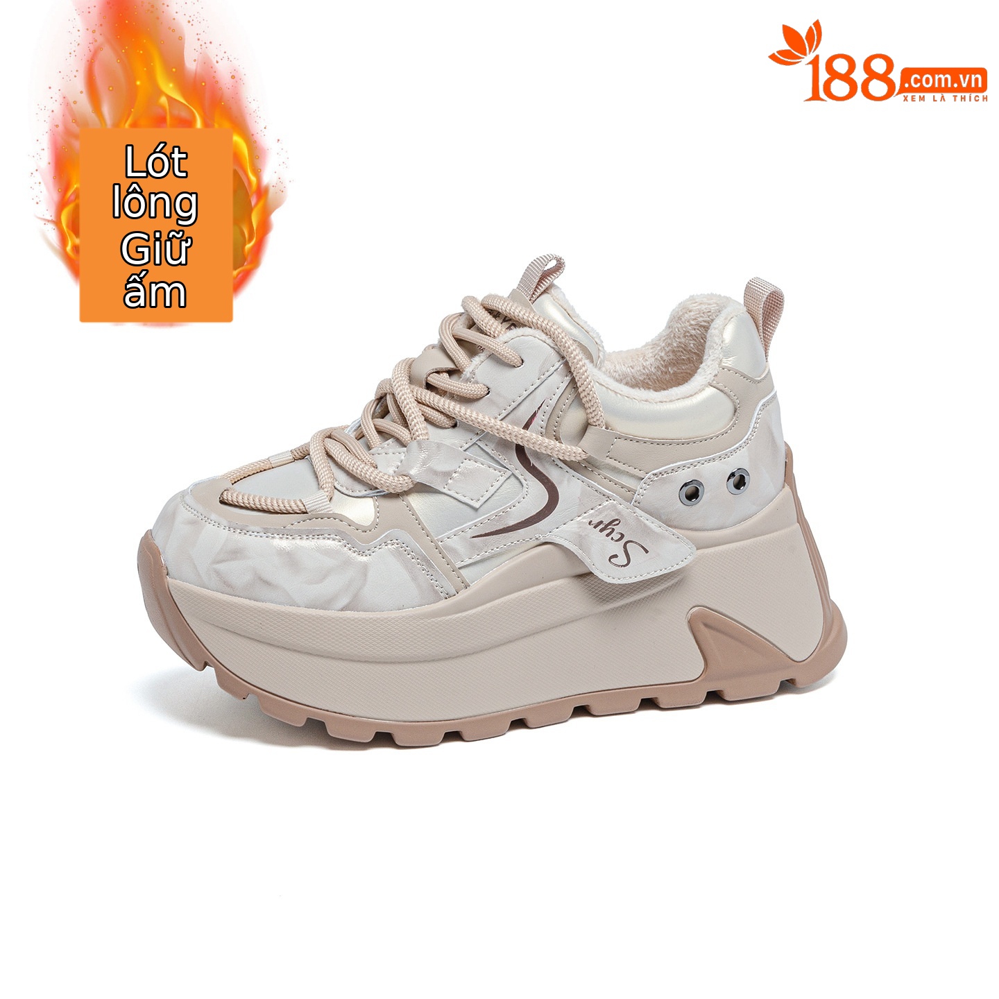 Giày sneaker nữ đế xuồng chunky phong cách retro, phối màu trẻ trung — M2977-1 plus màu trà sữa nhung, M2977-1 plus nhung màu mơ, M2977-1 plus nhung xám, M2977 lớp lót đơn màu mơ