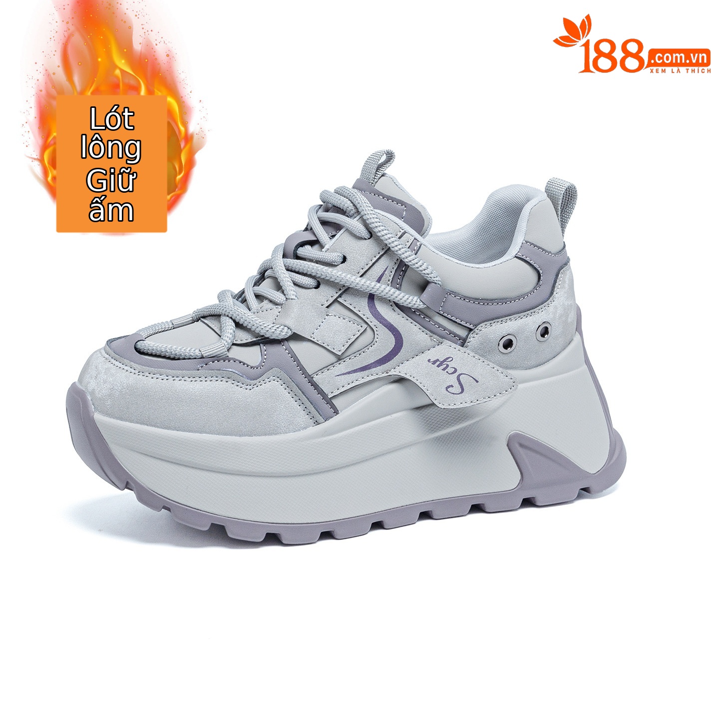 Giày sneaker nữ đế xuồng chunky phong cách retro, phối màu trẻ trung — M2977-1 plus màu trà sữa nhung, M2977-1 plus nhung màu mơ, M2977-1 plus nhung xám, M2977 lớp lót đơn màu mơ