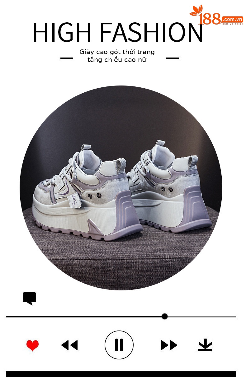 Giày sneaker nữ đế xuồng chunky phong cách retro, phối màu trẻ trung — M2977-1 plus màu trà sữa nhung, M2977-1 plus nhung màu mơ, M2977-1 plus nhung xám, M2977 lớp lót đơn màu mơ chi tiết 5
