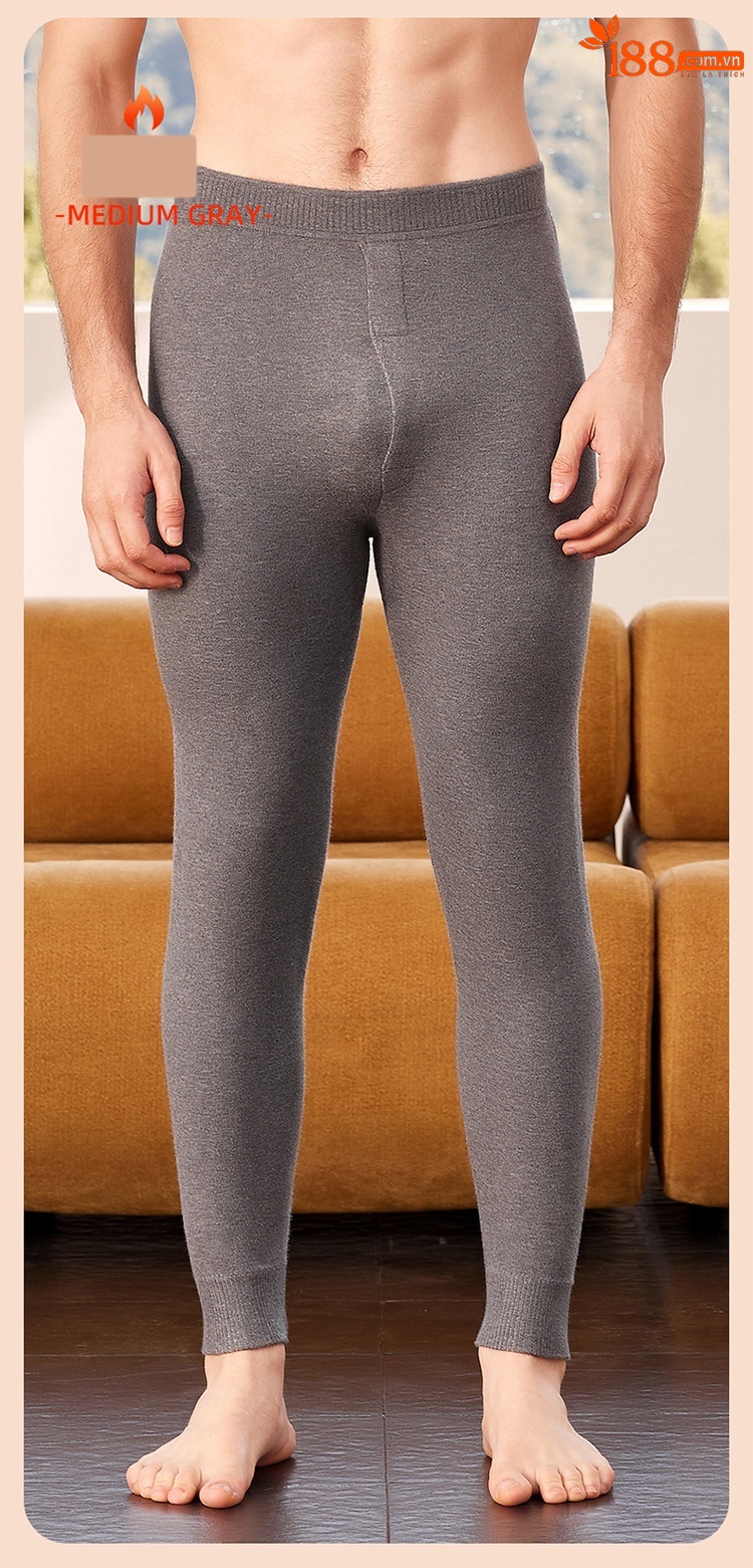 Quần legging nữ len cashmere dày dặn giữ nhiệt lưng cao — phụ nữ da đen chi tiết 15