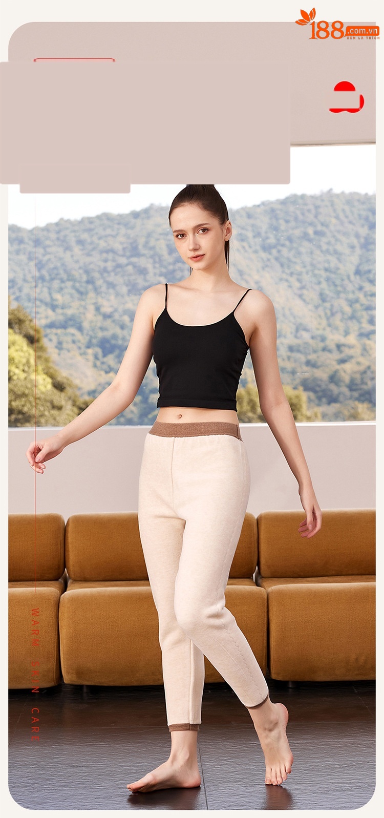 Quần len cashmere lót lông cừu dày ấm mùa đông Hengyuanxiang — màu xám của nam giới chi tiết 5