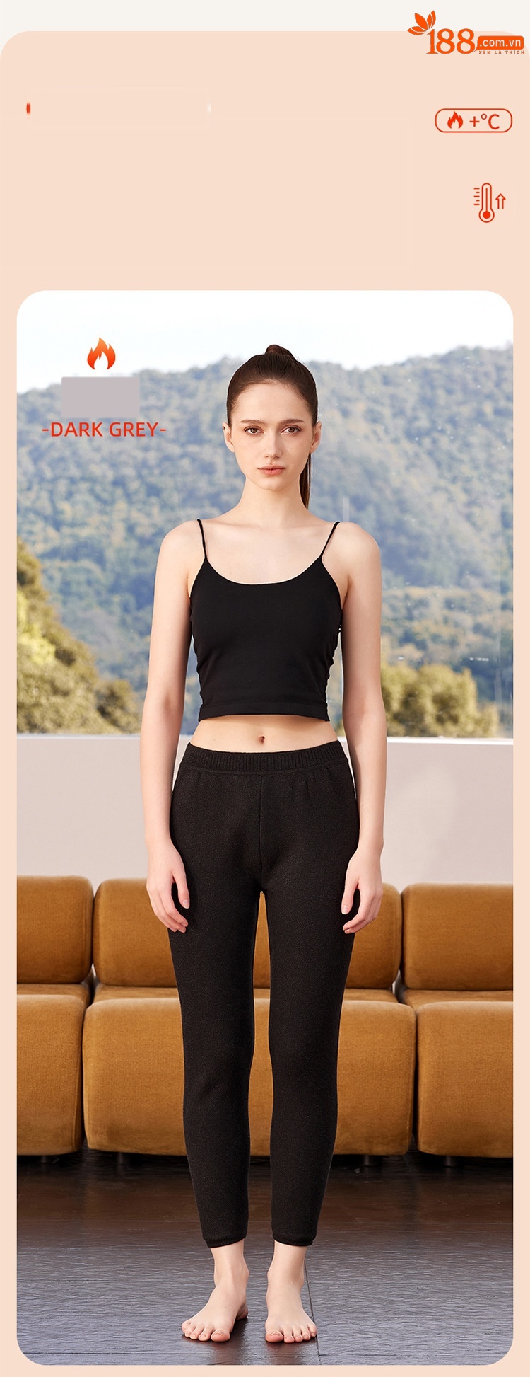 Quần len cashmere lót lông cừu dày ấm mùa đông Hengyuanxiang — màu xám của nam giới chi tiết 11