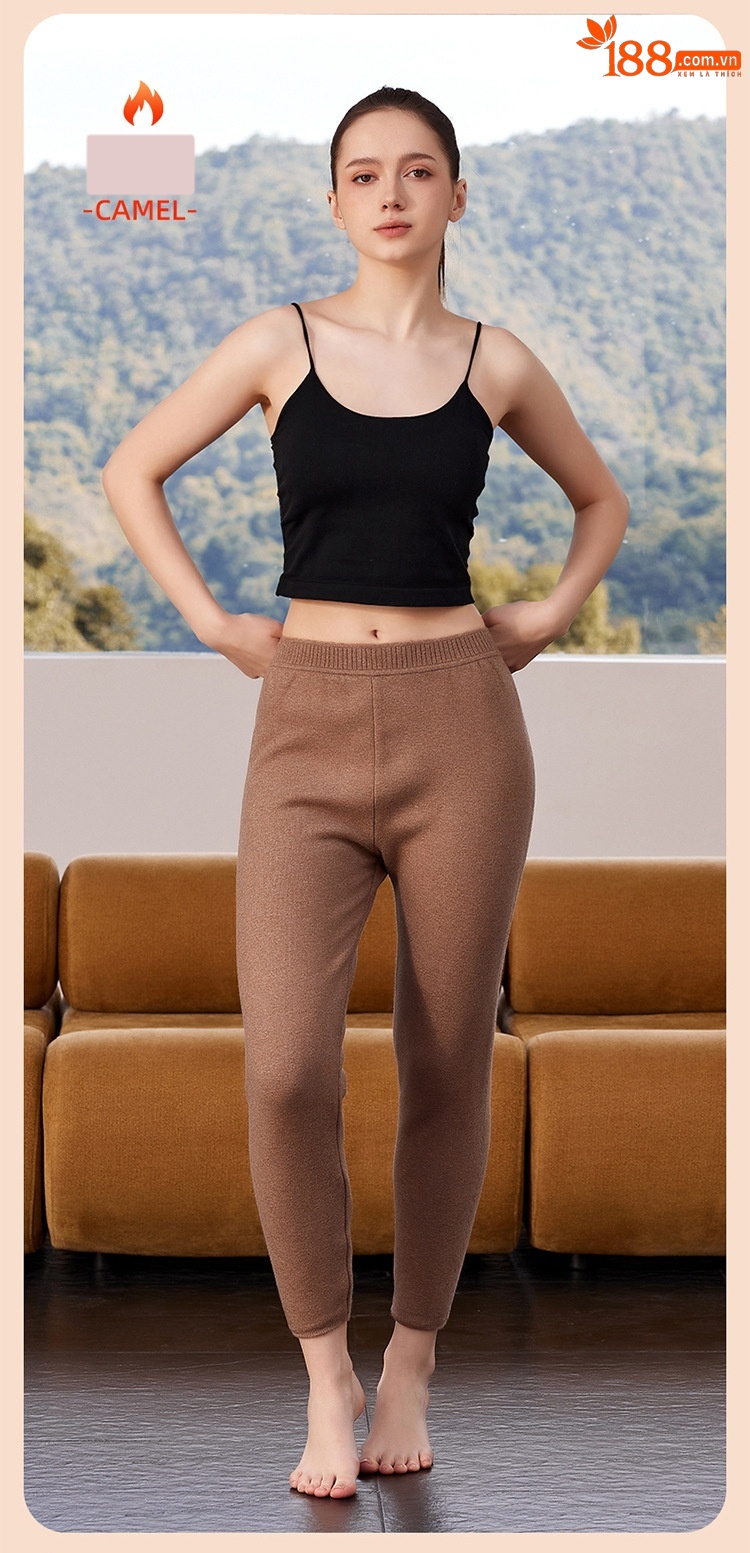 Quần len cashmere lót lông cừu dày ấm mùa đông Hengyuanxiang — màu xám của nam giới chi tiết 13