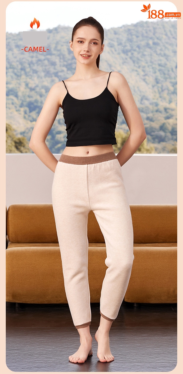Quần len cashmere lót lông cừu dày ấm mùa đông Hengyuanxiang — màu xám của nam giới chi tiết 14