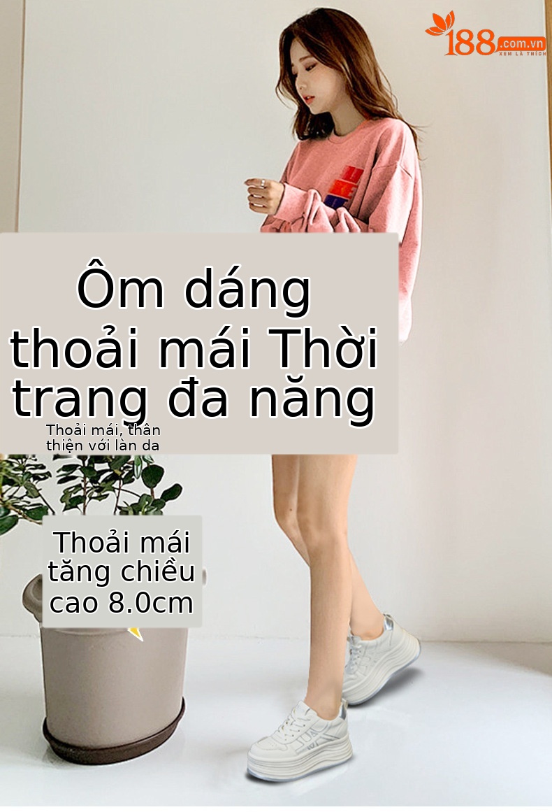 Giày sneaker nữ đế dày tăng chiều cao phong cách thể thao đa năng — M2985 lót đơn màu bạc, M2985-1 cộng với nhung đỏ, M2985-1 plus nhung bạc, M2985 lót đơn màu đỏ chi tiết 1
