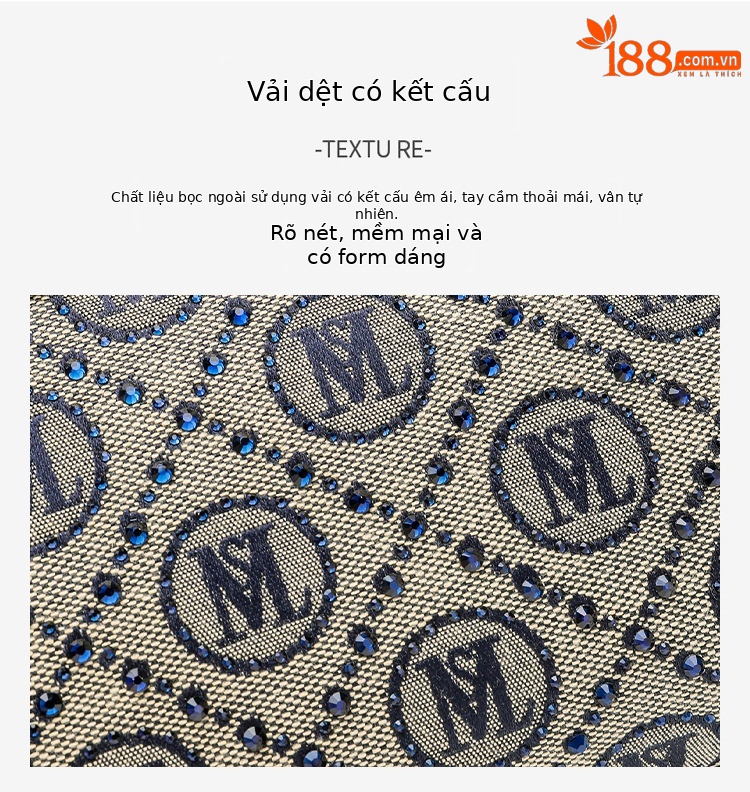 Túi tote nữ dáng gối đeo vai chéo đi làm đa năng phong cách sang trọng chi tiết 3